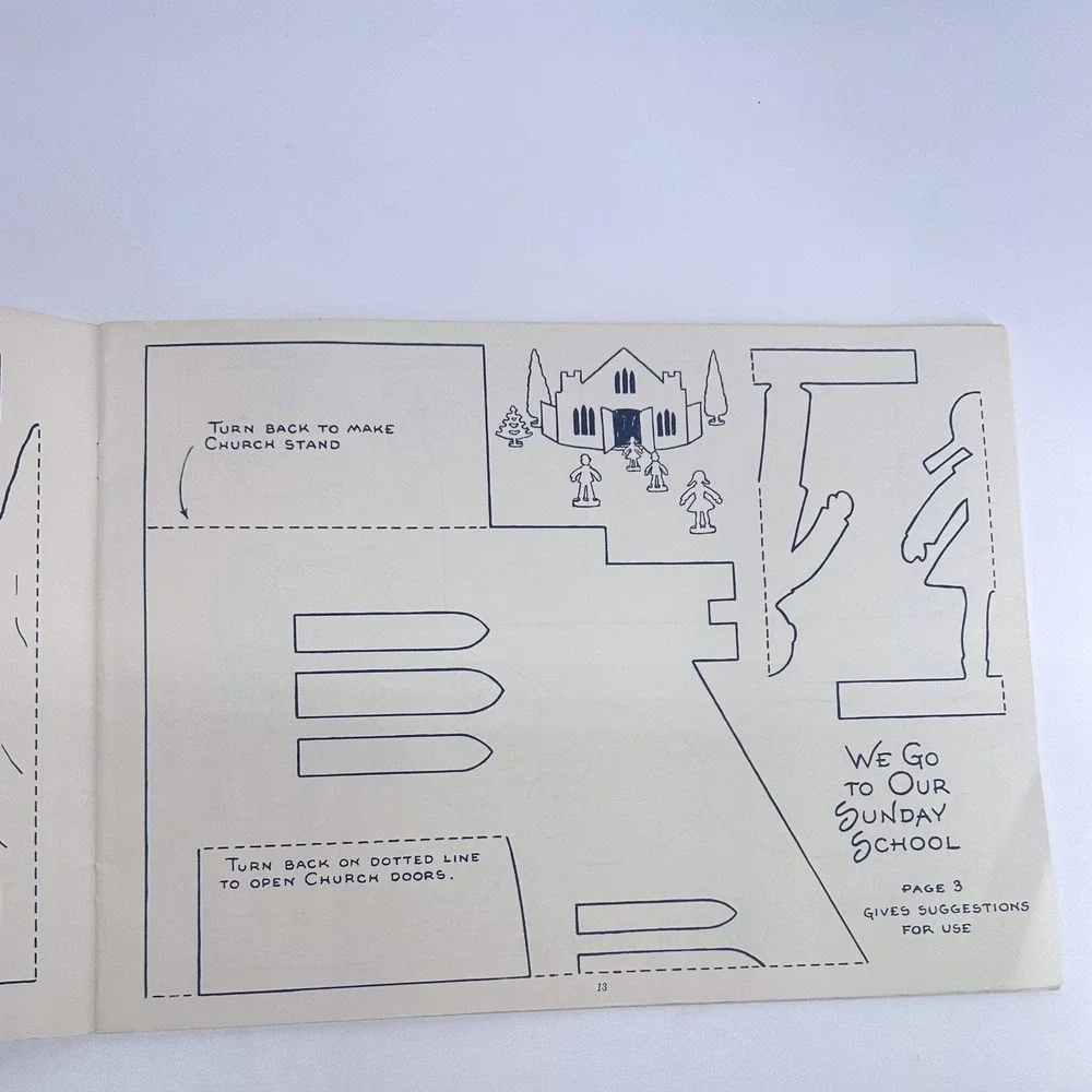 Vintage Teachers Activity Book Religion Elementary Minor-Bryant CR Gibson 12x9